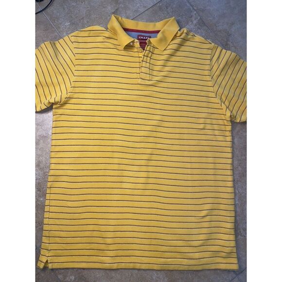 Chaps Other - Chaps Denim XL/TG Polo Shirt‎ YellowStripes Golf Wear 100% Cotton